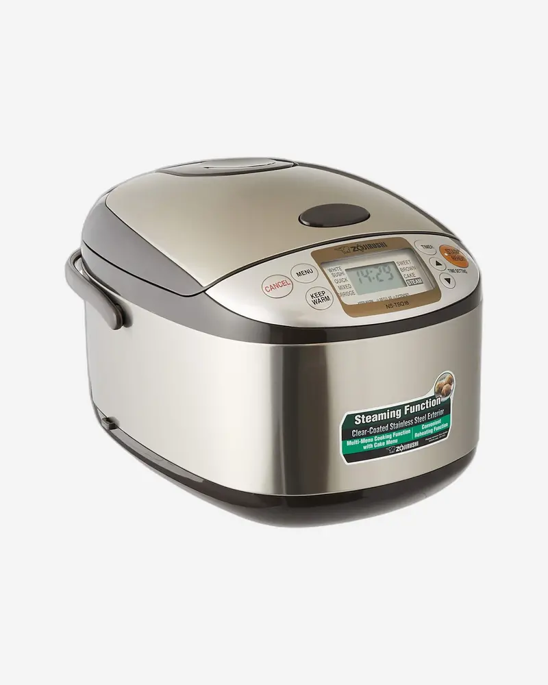1.8L Stainless Brown Rice Cooker – High-Capacity Digital Model 1