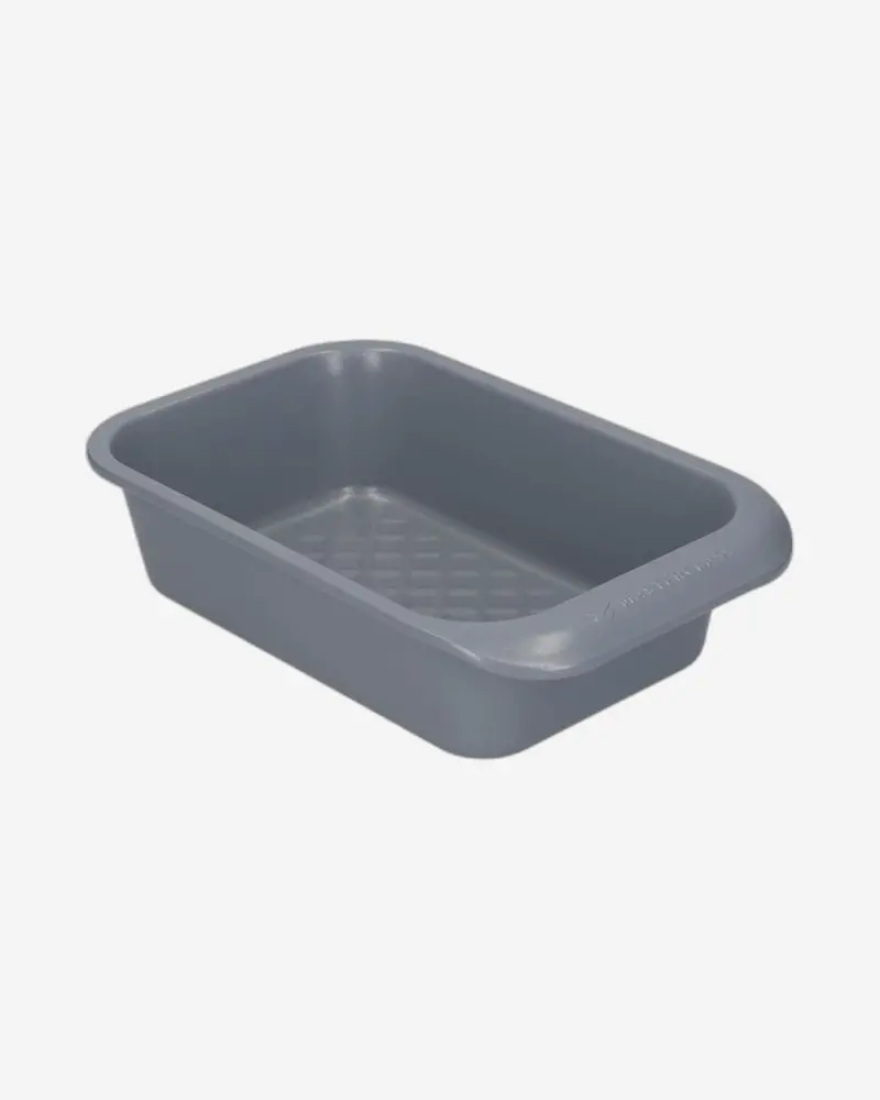 2-Lb Grey Non-Stick Loaf Tin – 24.5 X 15 X 6 Cm Baking Mold 1