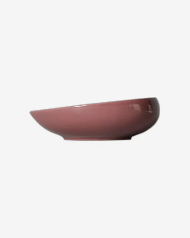 21Cm Shiny Purple Soup Plate – Sleek, Durable Porcelain Tableware 1