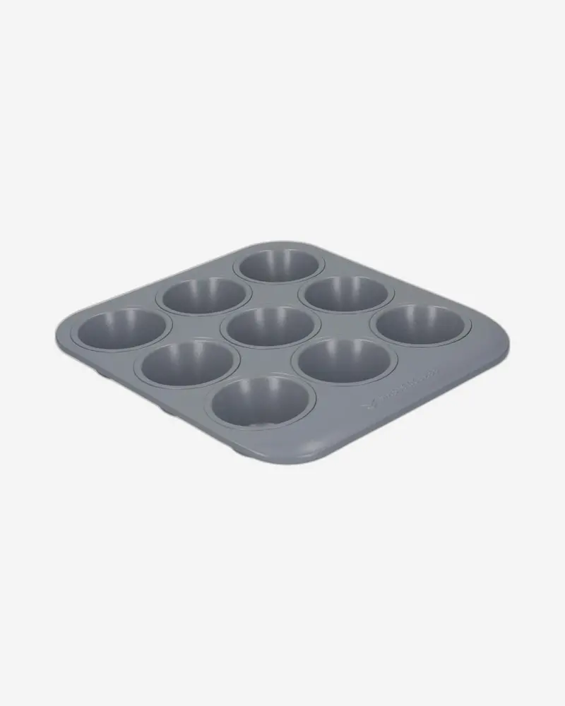 24 X 22 Cm Grey Non-Stick Muffin Tin – 12-Cavity Baking Pan 1