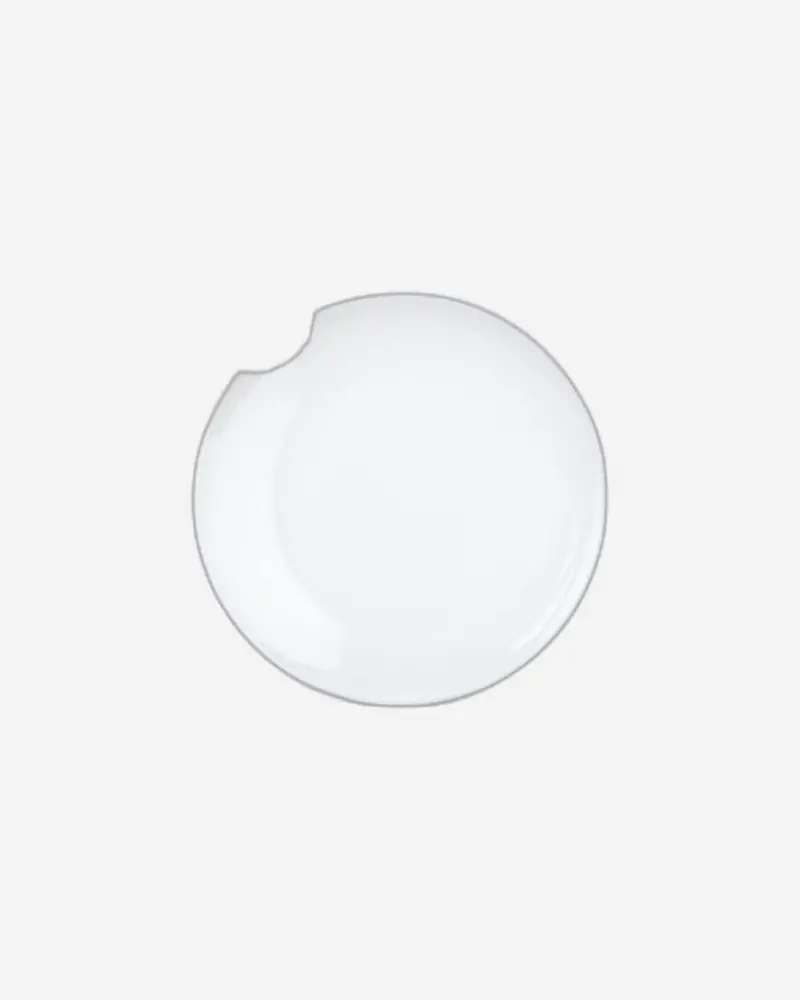 58 Products Set Of 2 Mini Plates (15Cm) – Playful Bite Detail, White 1