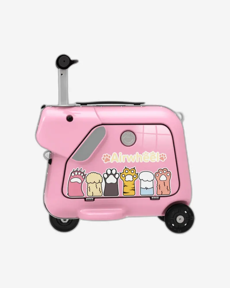 Airwheel Sq3 Kids’ Electric Ride-On Luggage Scooter – Pink Lightweight Travel Companion 1