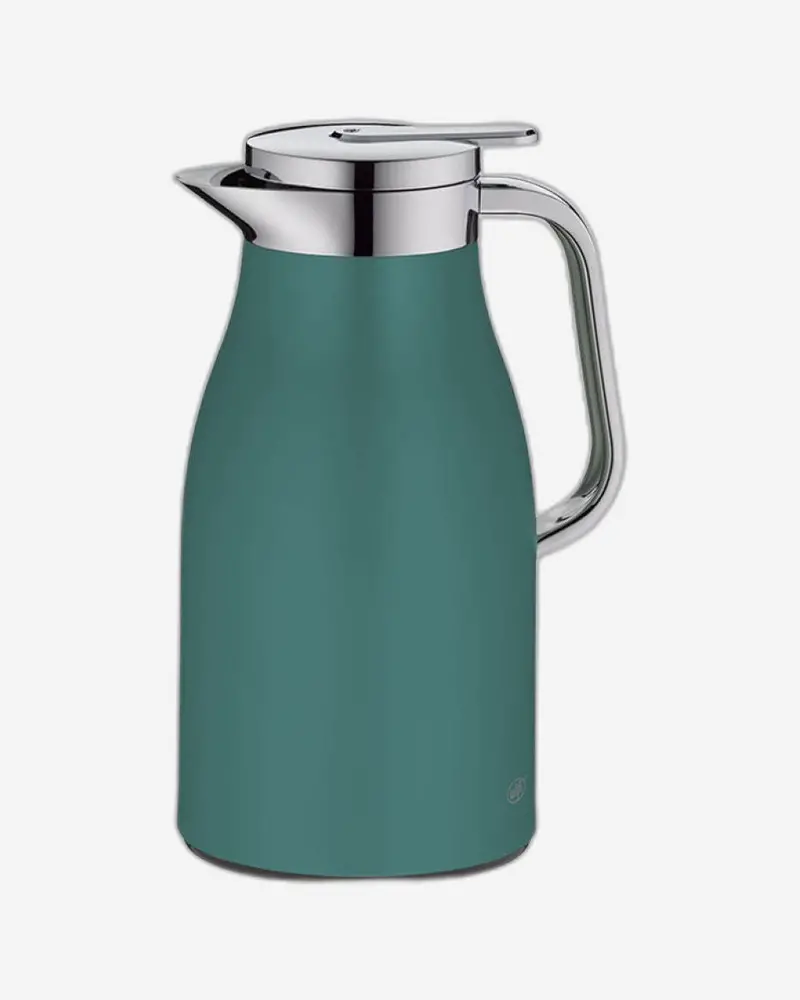 Alfi Skyline 1L Boho Green Matte Thermos – Stylish Chrome Accents 1