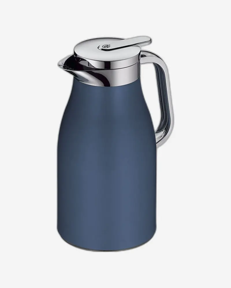 Alfi Skyline 1L Dark Denim Matte Thermos – Urban Chrome Accent Style 1