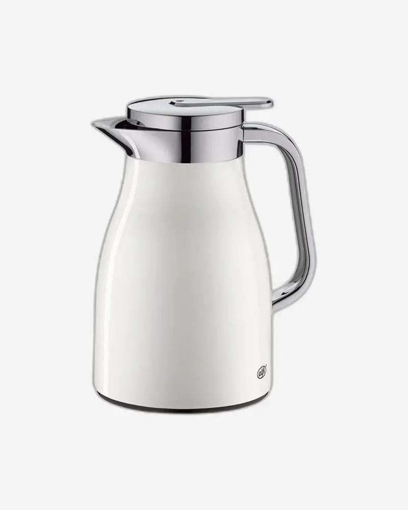 Alfi Skyline Vacuum Flask – 0.65L Coconut White With Chrome Trim 1