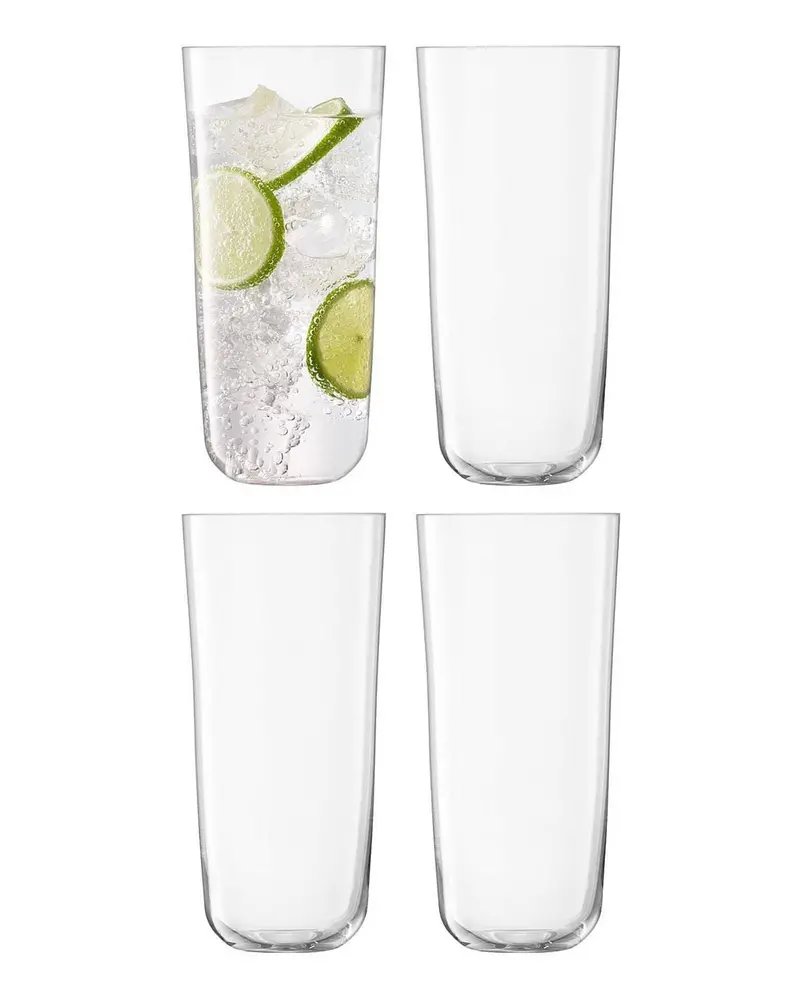 Arc Highball Tumbler – 550Ml Tall Glass, 4-Pack For Refreshing Beverages 1