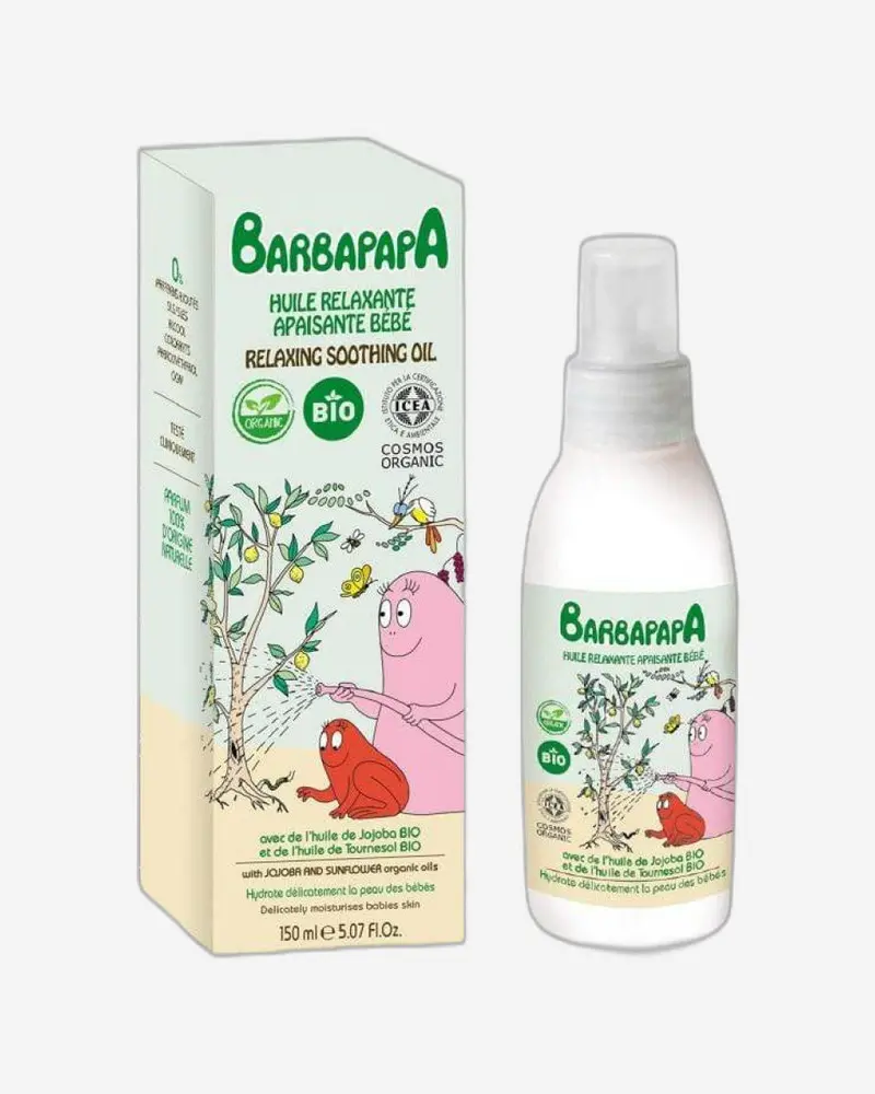 Barbapapa Organic Calming Massage Oil For Babies – 150Ml Nourishing Blend 1