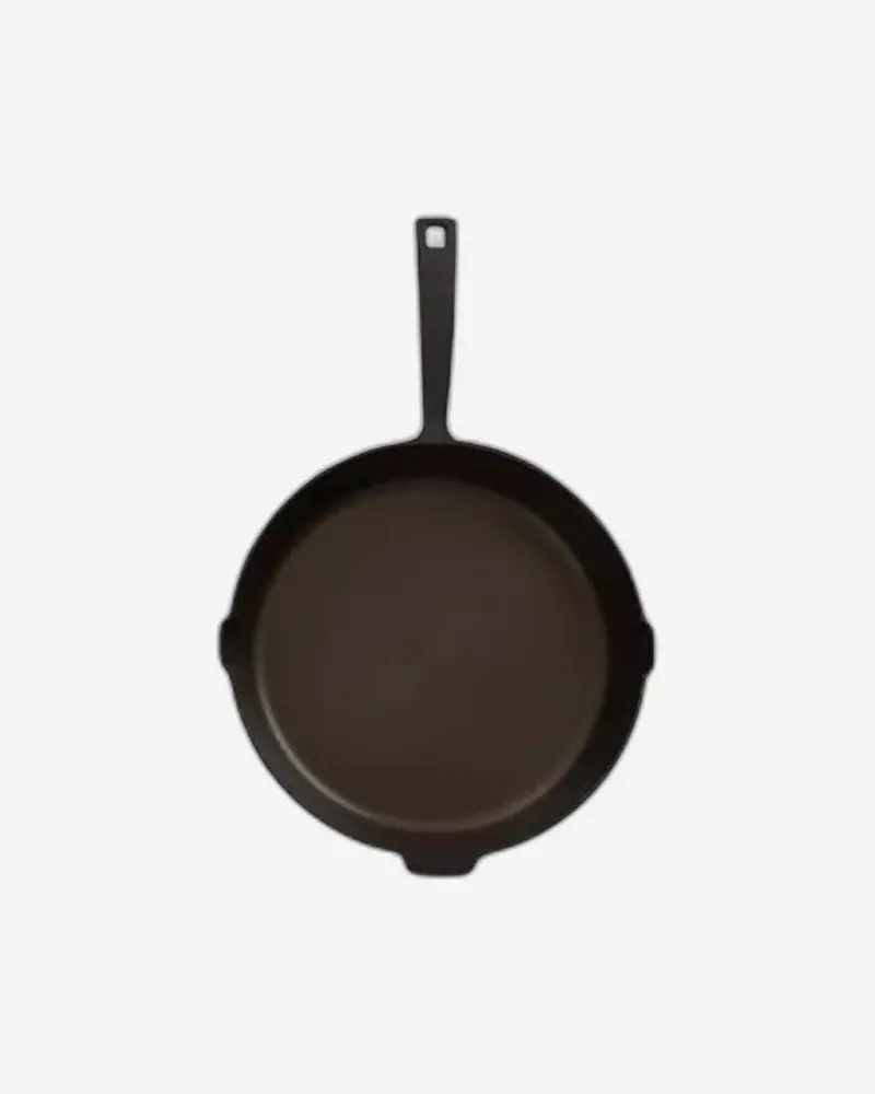 Barebones 12-Inch Nitride-Coated Carbon Steel Skillet With Lid 1