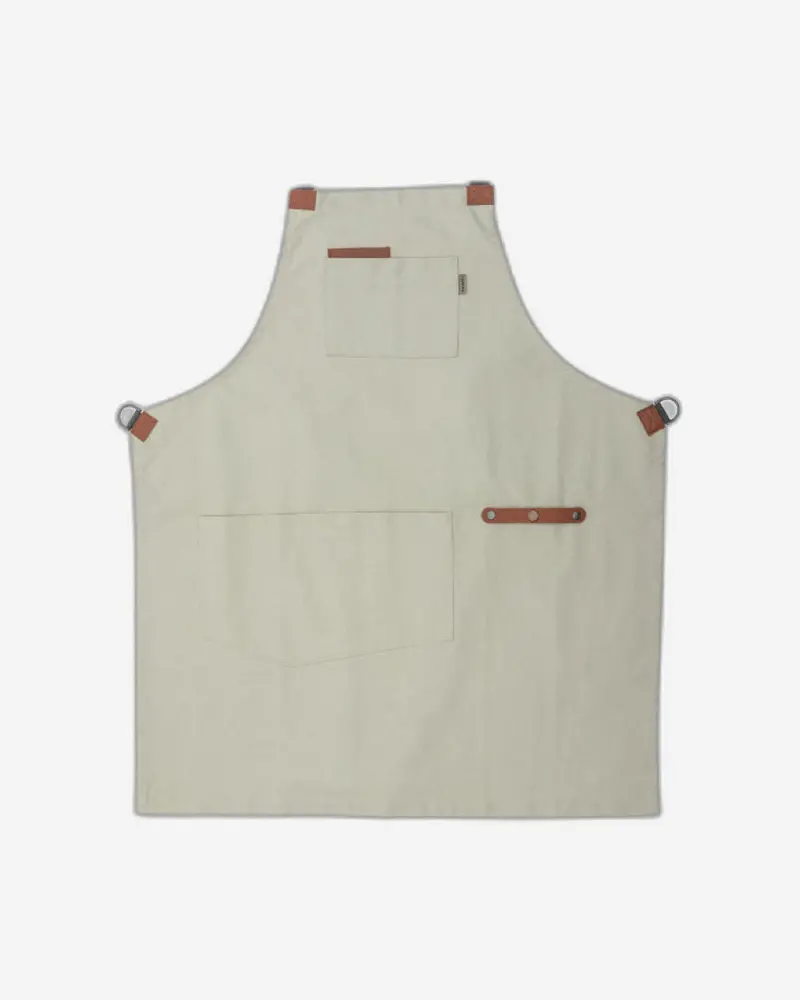 Barebones Chef Grilling Apron – Stone-Colored Heavy-Duty Bbq Apron 1