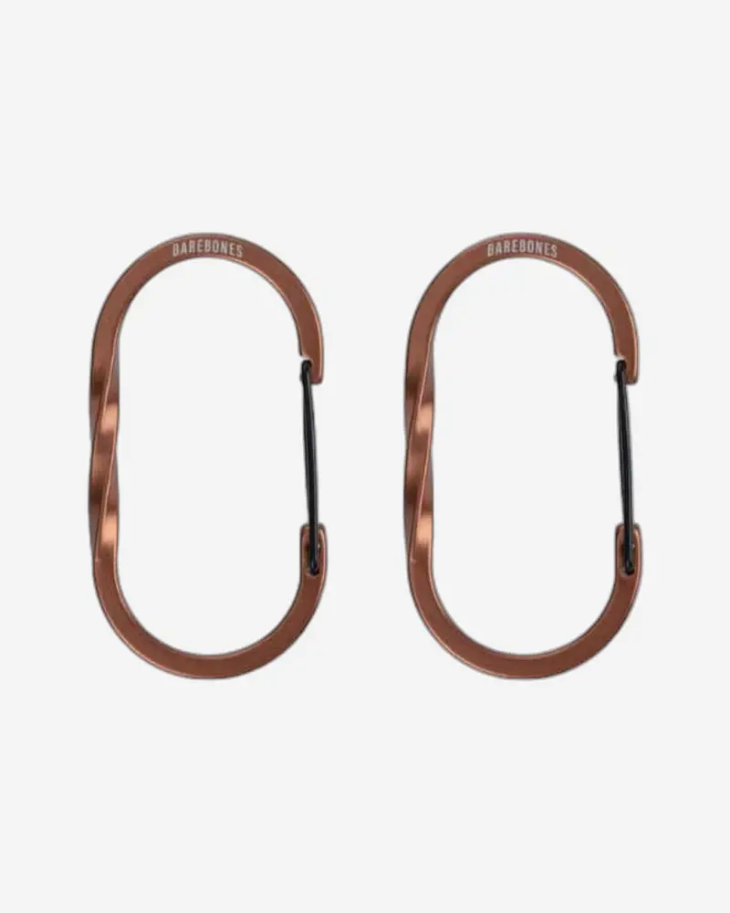 Barebones Copper Medium Wiregate Carabiner Set (2-Pack) 1