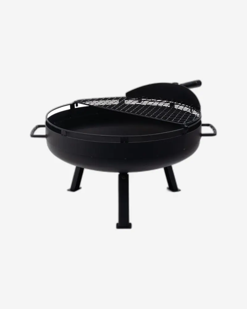 Barebones Cowboy Fire Pit Grill – 23-Inch Portable Campfire Grill Unit 1