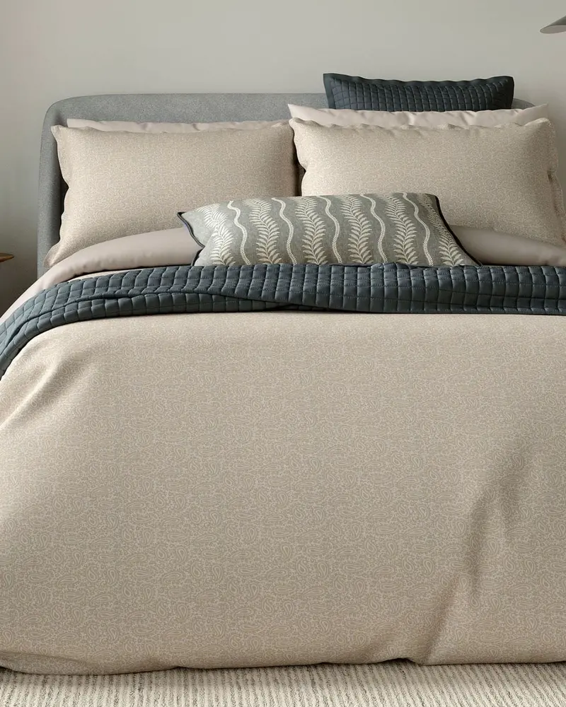 Bedeck Of Belfast Emmy Duvet Cover & Pillowcase Set – Mink Grey 1