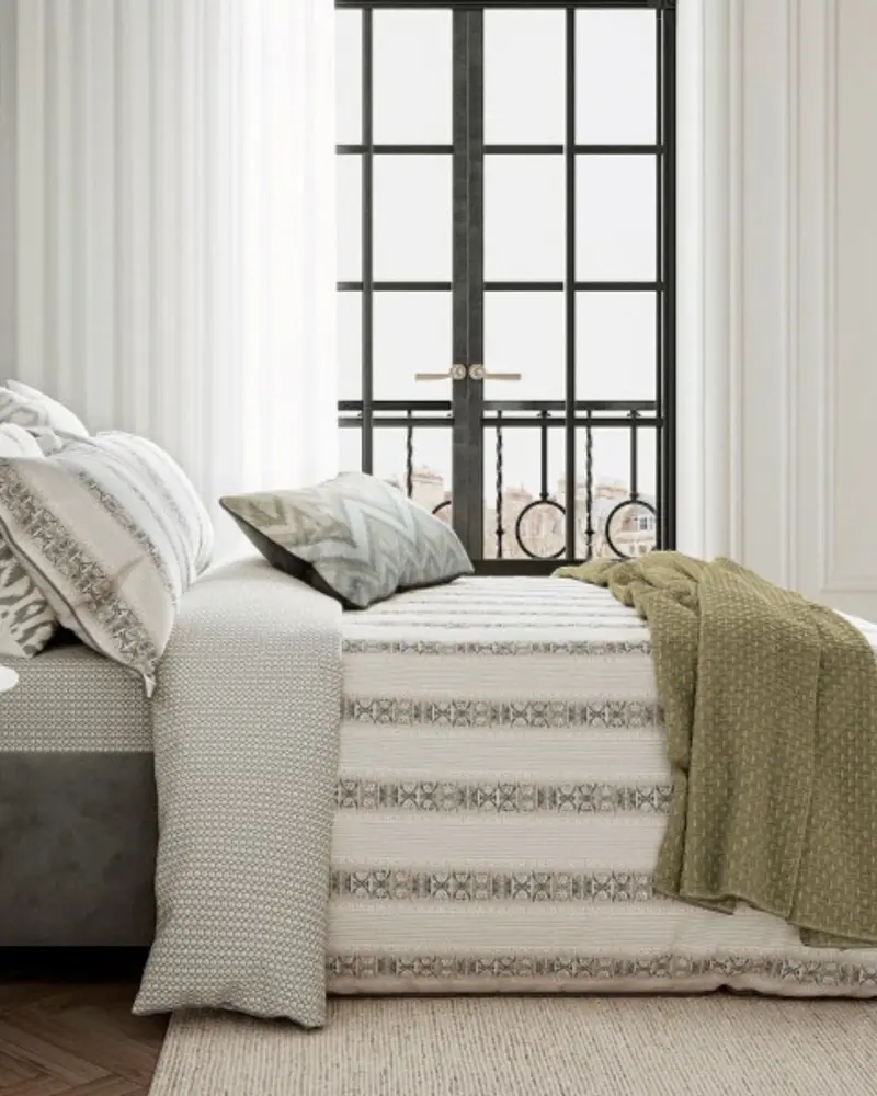 Bedeck Of Belfast Hemma Duvet Cover – Silver Grey 1