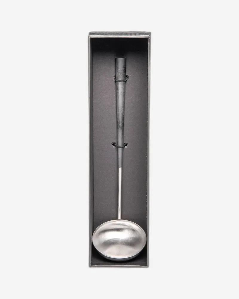 Belo Inox Neo Black With Brushed Silver Soup Ladle – Sleek Gift-Boxed Serving Piece 1