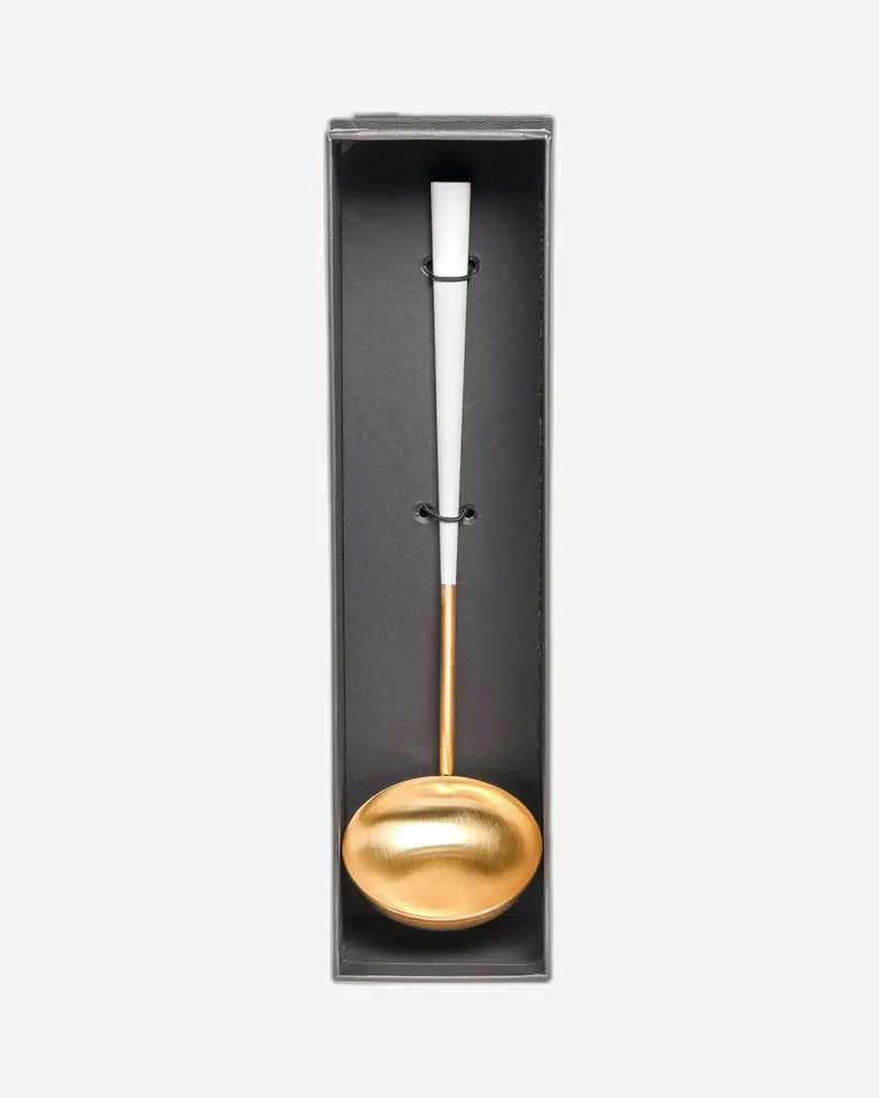 Belo Inox Neo White Gold Soup Ladle – Premium Gift-Boxed Serving Utensil 1