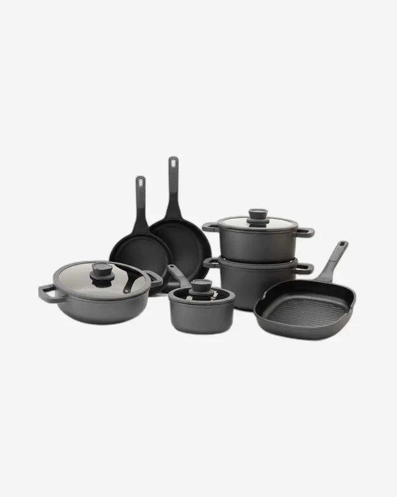 Berghoff Leo Cast Aluminum Cookware Set – 11-Piece, Grey 1