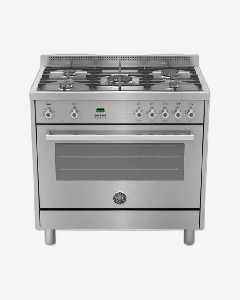 Bertazzoni 90Cm Professional Gas Range – Stainless Steel Cooker With Electric Oven 1