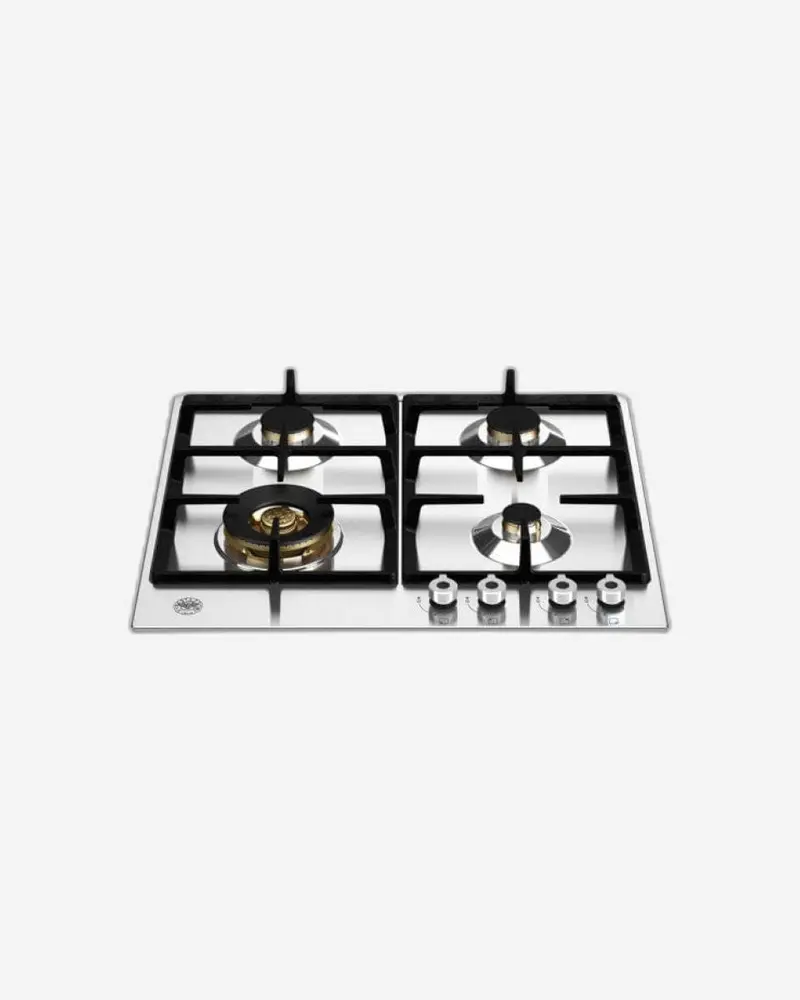Bertazzoni Professional Series Gas-On-Glass Cooktop – 60Cm With Dedicated Wok Burner, Stainless Steel 1