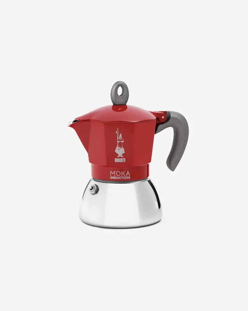 Bialetti New Moka Induction-Compatible Red 4-Cup Espresso Maker 1
