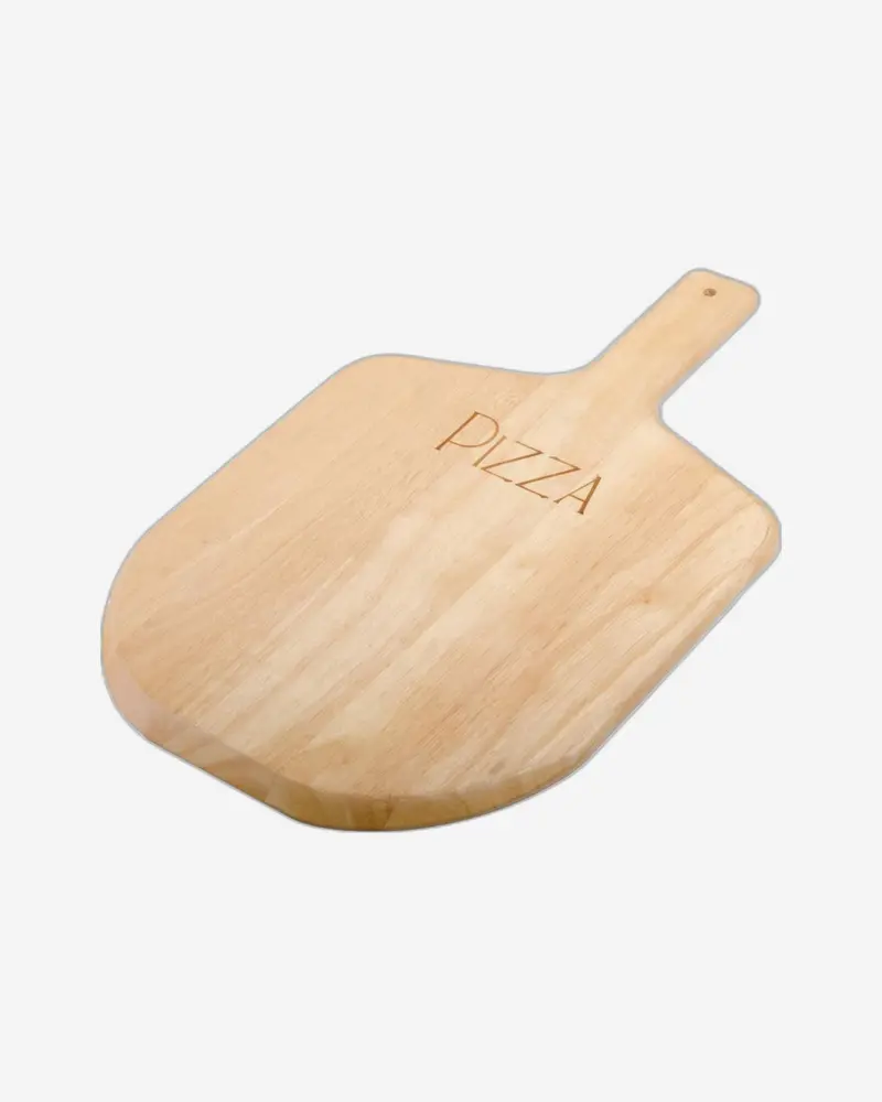Billi Large Pizza Cutting And Serving Board – Rustic Wood Design 1
