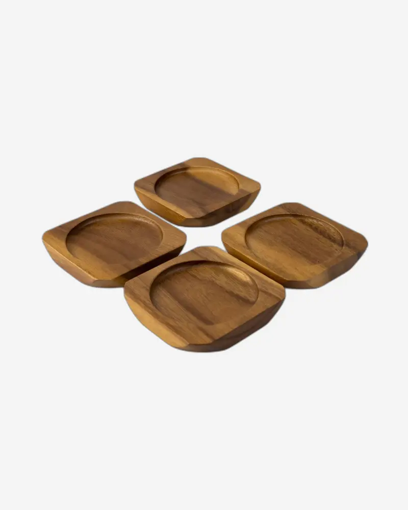 Billi Set Of 4 Elegant Coasters (9.5 × 9.5 × 6 Cm) 1