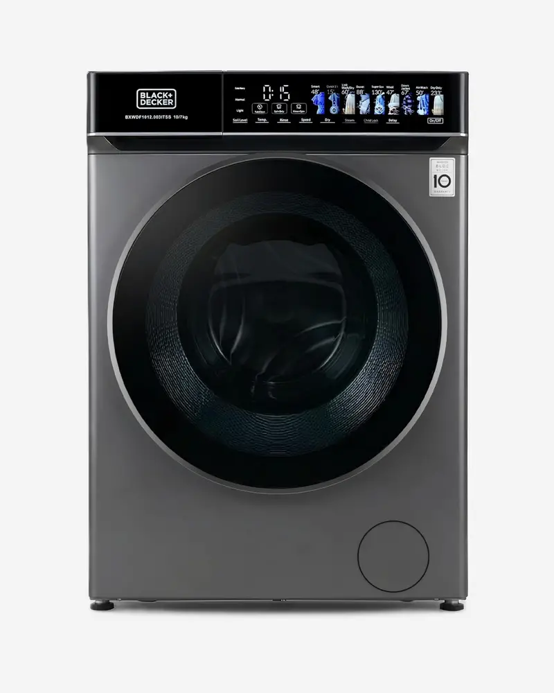 Black+Decker 10 Kg Micro-Steam Care Washer-Dryer Combo 1
