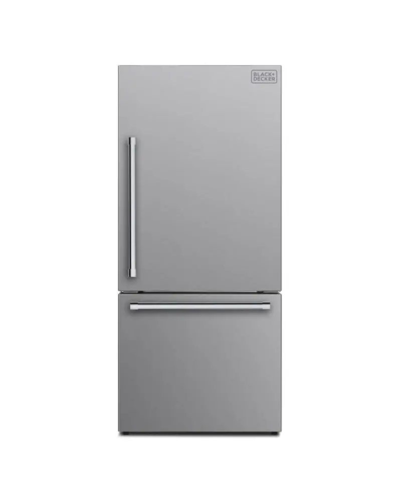 Black+Decker 509L Bottom-Freezer Freestanding Refrigerator – Spacious & Stylish 1