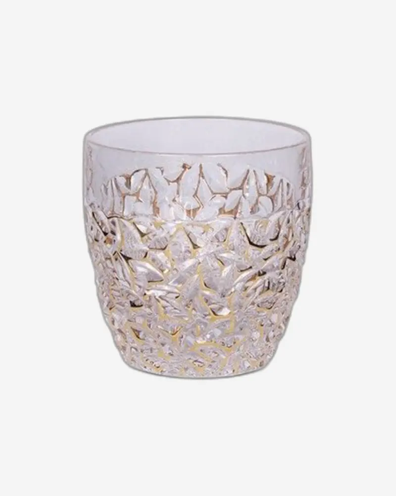 Bohemia Nicolette Dof Crystal Set – 6-Piece, Golden Marble Accents, Lead Crystal 1