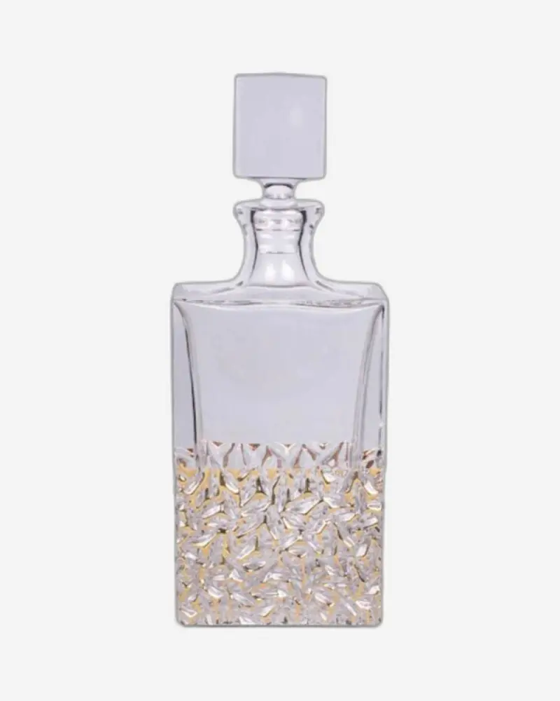 Bohemia Nicolette Golden Marble Lead Crystal Decanter 1