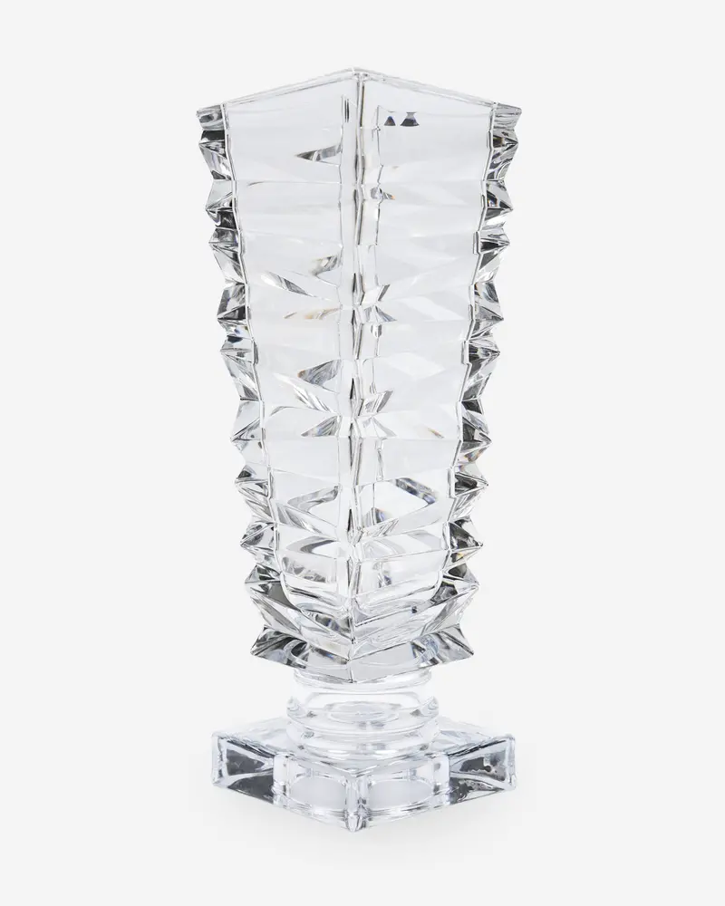 Bohemia Rocky Footed Lead Crystal Vase 1