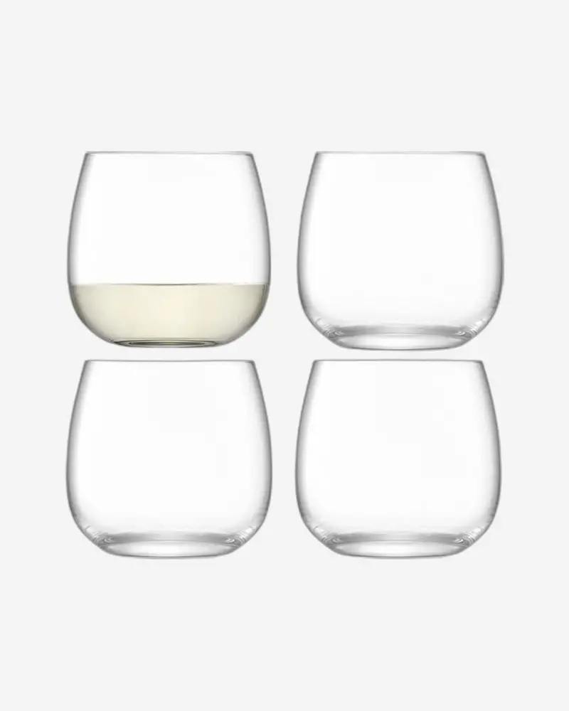 Borough Stemless Tumbler – 370Ml, Minimalist 4-Pack 1