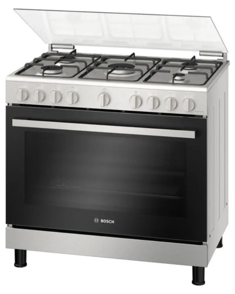 Bosch Series 4 Gas Range Cooker – 5 Burners & 125L Oven 1