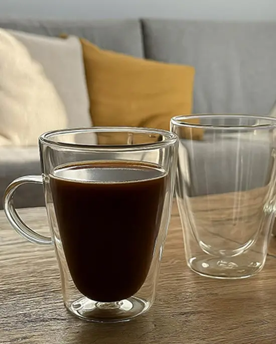 B&S Double-Wall Insulated Glass Tumbler – 320Ml Thermal Drinkware 1