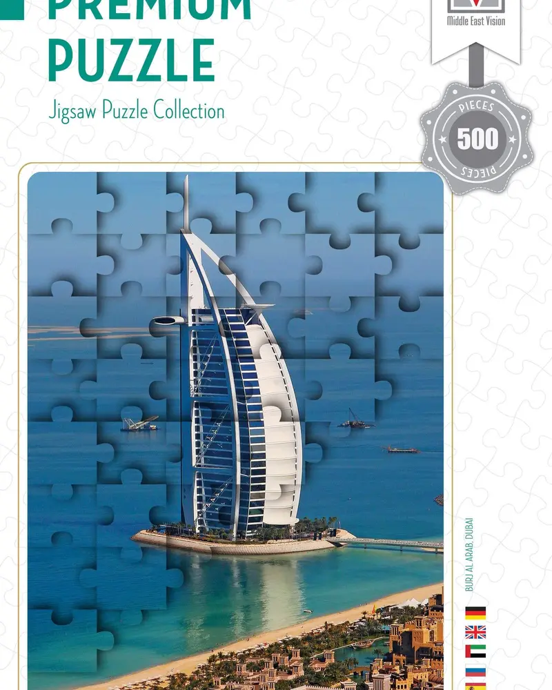 Burj Al Arab Dubai Premium 500-Piece Jigsaw Puzzle – Architectural Landmark Design 1
