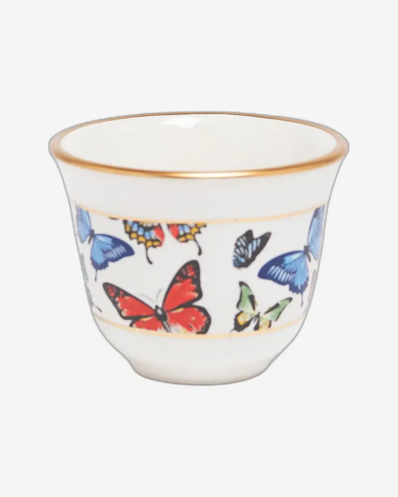 Butterfly Gawa Ceramic Cup Set – Stylish 6-Piece Drinkware For Tea Or Coffee 1
