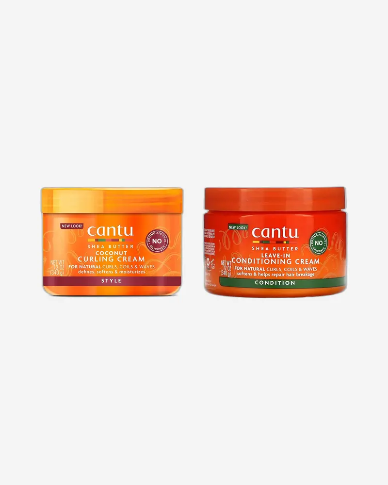 Cantu Leave-In Conditioner & Coconut Curl Cream Combo 1