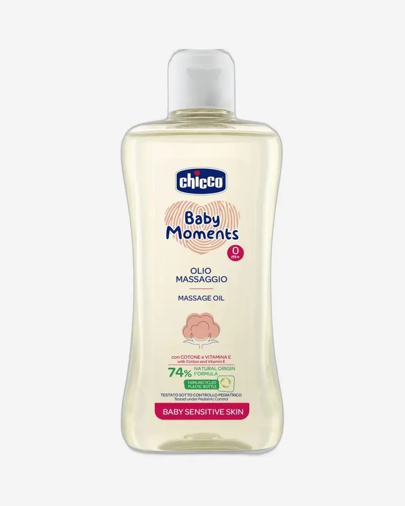 Chicco Baby Moments Nourishing Massage Oil For Sensitive Skin – 200 Ml 1