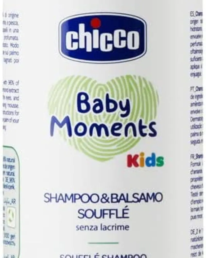 Chicco Baby Moments Soufflé Shampoo & Conditioner – 150 Ml, Tear-Free 1