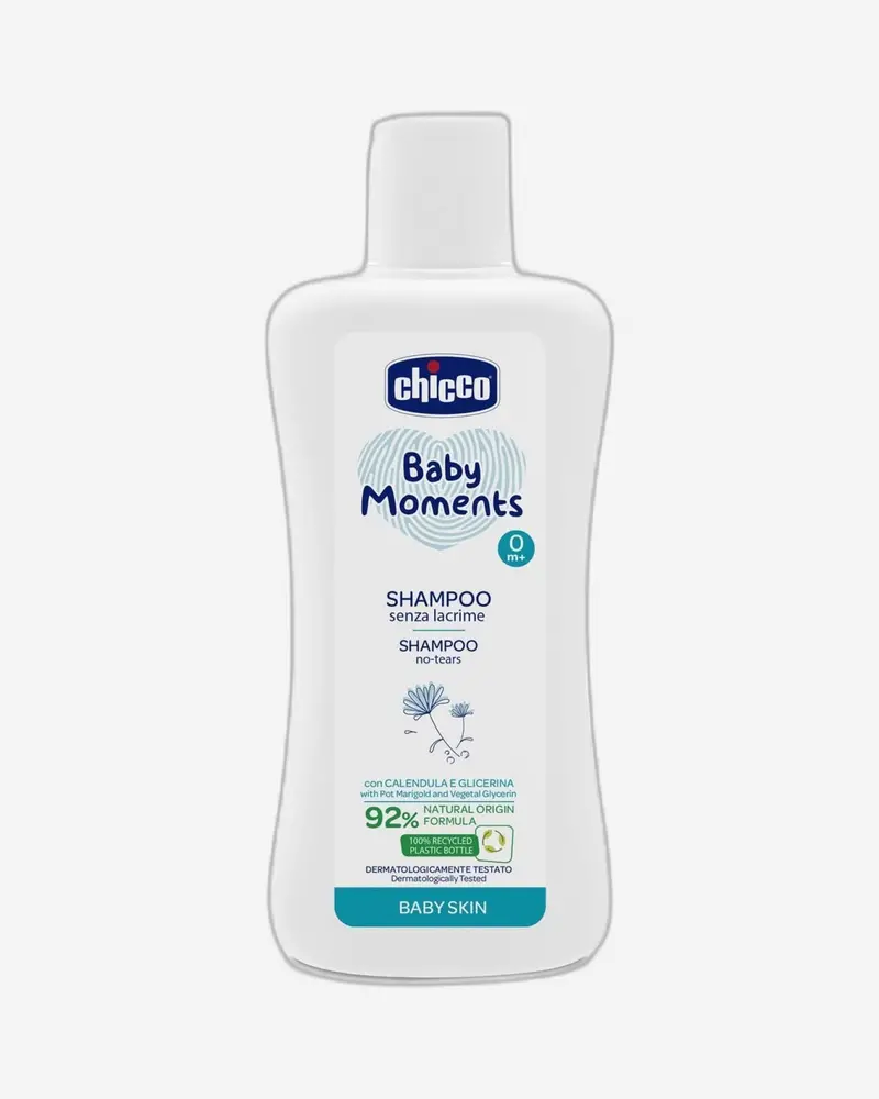 Chicco Baby Moments Tear-Free Shampoo – 200 Ml, Pediatrician-Approved 1