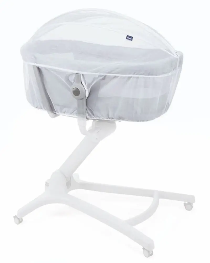 Chicco Mosquito Net For Baby Hug Bassinet – White Mesh Canopy 1