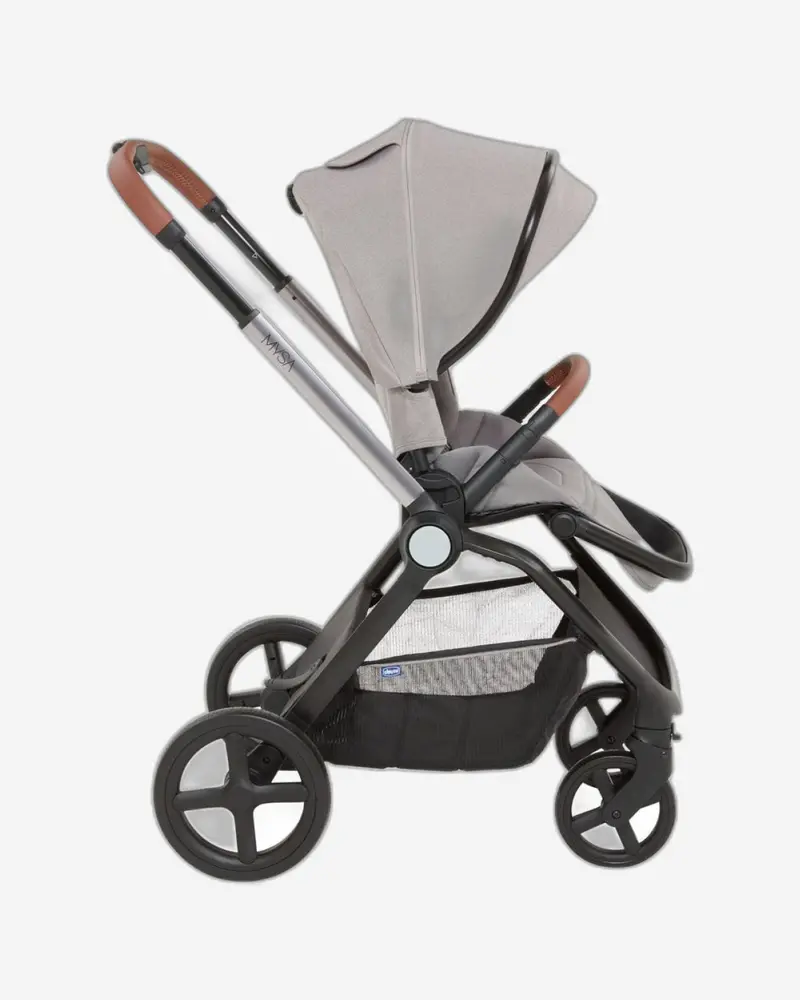 Chicco Mysa Lightweight Stroller – Silver Grey 1