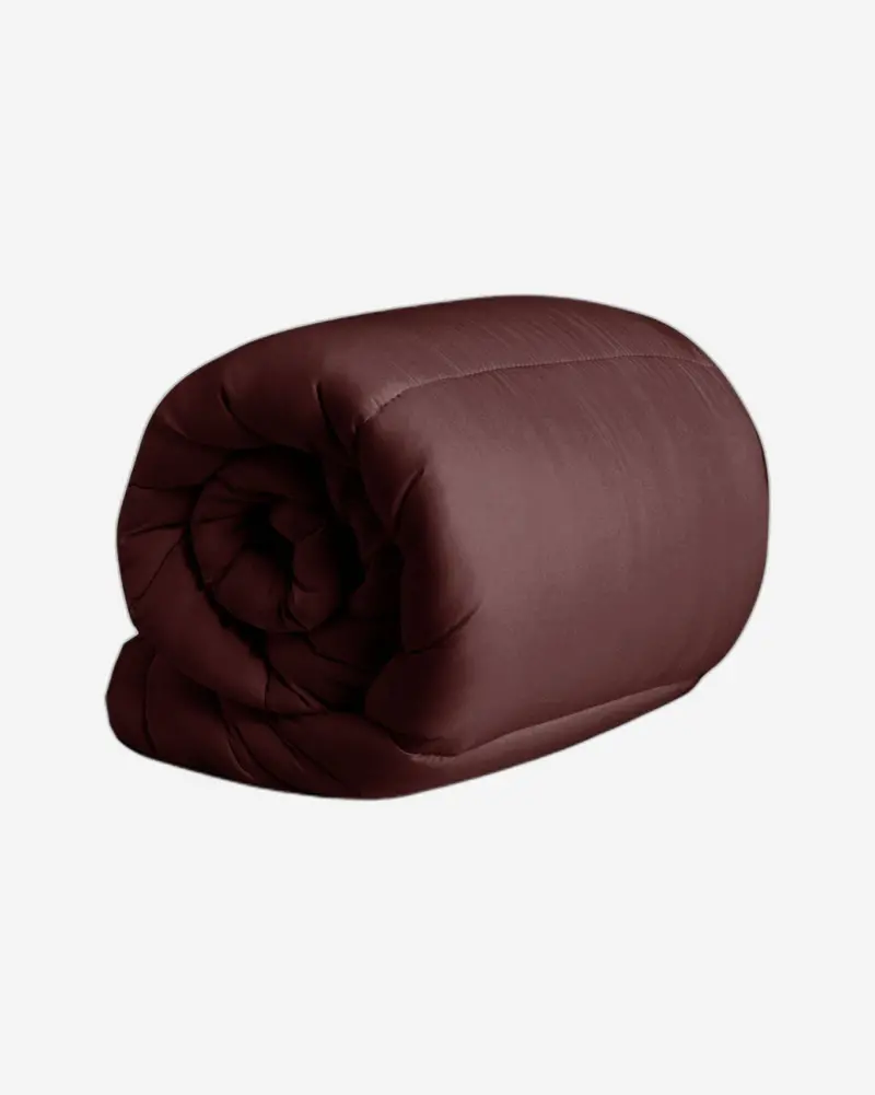 Chocolate Brown Roll Comforter By Cotton Home 1