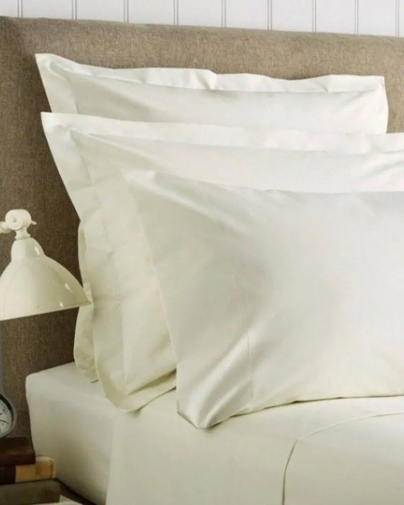Christy Sateen Bed Linen Set – 400Tc Ivory Dyed Sheet Collection 1