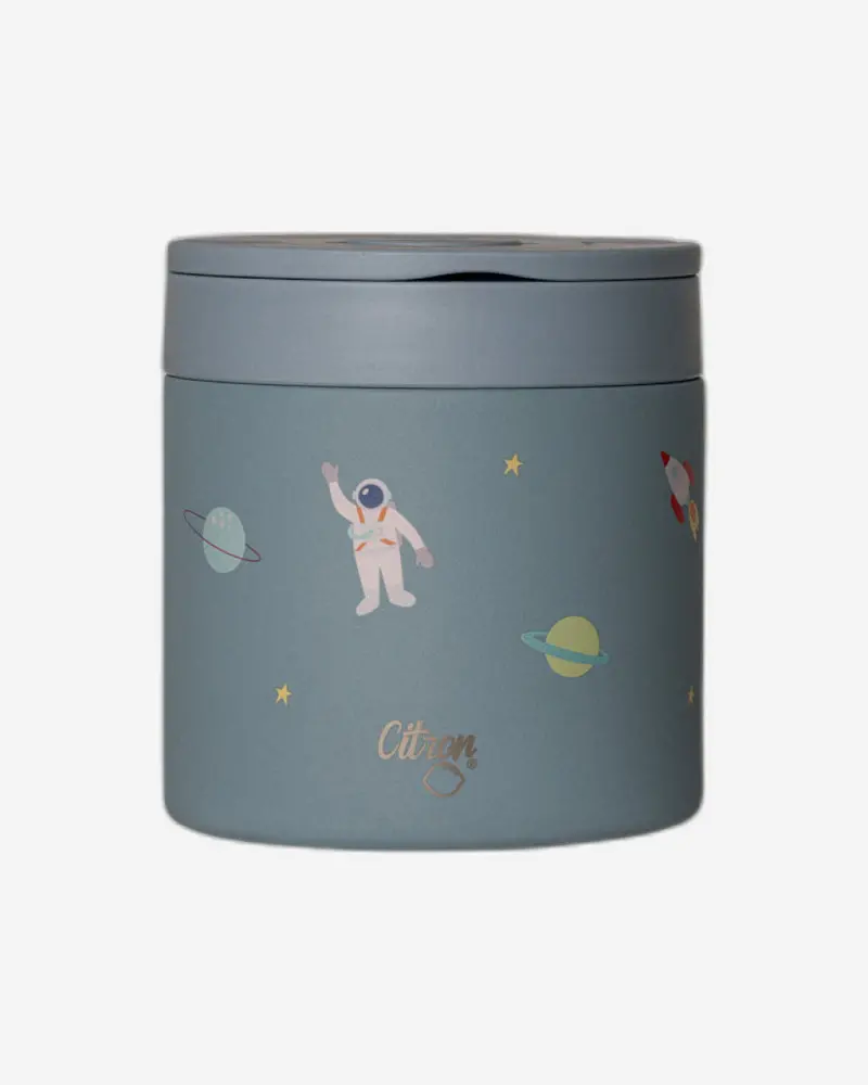 Citron Spaceship-Themed 350Ml Food Jar – Airtight & Portable 1