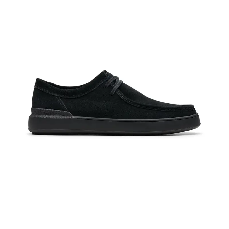 Clarks Courtlite Seam Men'S Black Suede Loafer – Standard Fit 1