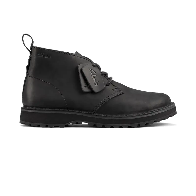 Clarks Solsbury Db Men'S Black Leather Derby – Standard Fit 1