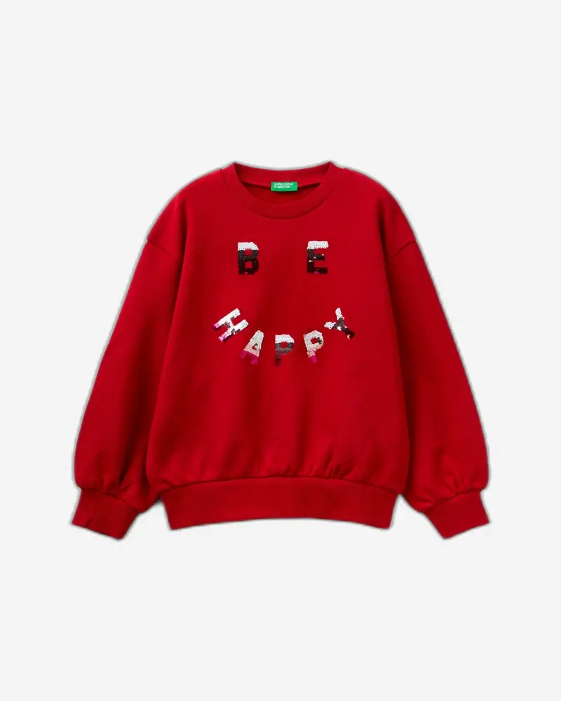 Classic Logo-Print Crew Neck Sweatshirt – Casual Comfort Wear 1