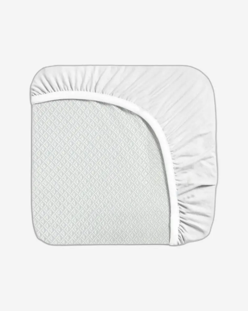 Cooling Cotton Mattress Protector – Breathable White Bed Cover 1