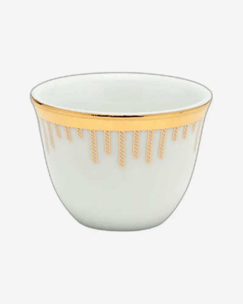 Dankotuwa 12-Piece Cawa Mug Set – Kane Gold Ceramic Coffee Cups 1