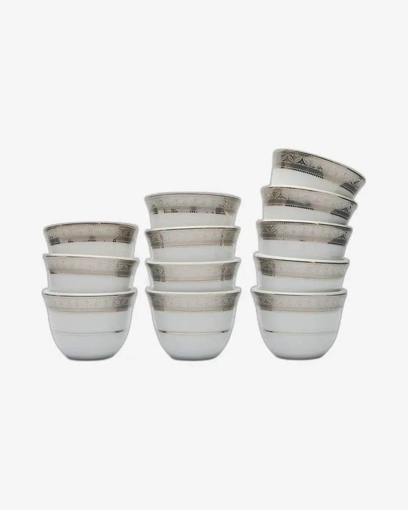 Dankotuwa Cawa Mug Set – 12-Piece Izmir Design 1
